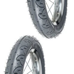 2x Pneu Gris 12 1/2 X 1.75 X 2 1/4" (47-203) Lisse ORTEM WILLY Vélo Enfant Draisienne Poussette