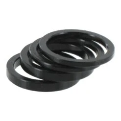 4x Entretoise Direction Potence Velo 1 1/8" 28.6mm Noir Cale Ergonomique 3mm 5mm Aluminium Guidon Vtt Route Ville