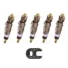 5x OBUS DE VALVE PRESTA FINE FRANÇAISE AVEC CLÉ DE MONTAGE VELO CYCLE JANTE ROUE -Pieces Velo Expert Magasin 5x obus de valve presta fine francaise avec cle de montage velo cycle jante roue