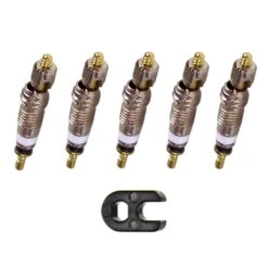 5x OBUS DE VALVE PRESTA FINE FRANÇAISE AVEC CLÉ DE MONTAGE VELO CYCLE JANTE ROUE