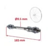 AXE DE Roue Velo Universel 9.5x165 MM MOYEU Arriere Plein VTT Route BMX Fixie SINGLESPEED 9.5MM 165MM -Pieces Velo Expert Magasin axe de roue velo universel 95x165 mm moyeu arriere plein vtt route bmx fixie singlespeed 95mm 165mm