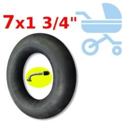 Chambre à Air 7" VALVE SCHRADER COUDÉE 90°