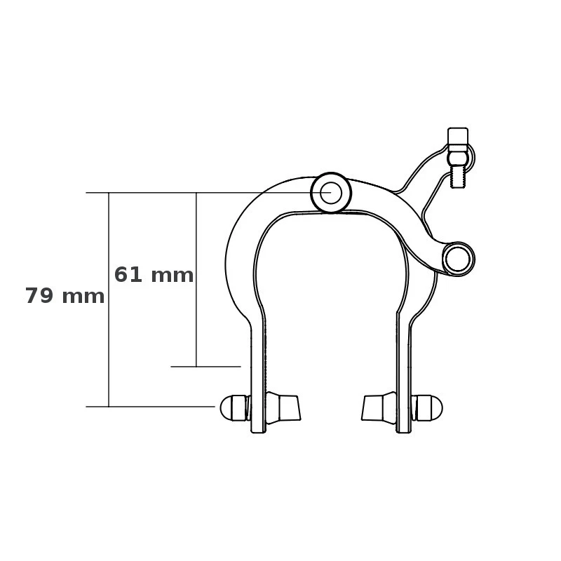Étrier De Frein Traditionnel Roue 650 Avant / Arrière 61 / 79 Mm 4 Étrier De Frein Traditionnel Roue 650 Avant / Arrière 61 / 79 Mm – Image 2