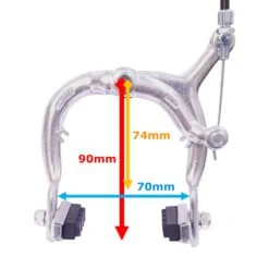 Étrier De Frein Traditionnel Caliper Roue Avant Arrière 74-90mm Tirage Latéral Cycle Vintage Ville Course -Pieces Velo Expert Magasin etrier de frein traditionnel caliper roue avant arriere 74 90mm tirage lateral cycle vintage ville course 3