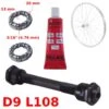 KIT AXE DE ROUE AVANT Ø 9mm Lg. 108mm GRAISSE ROULEMENT -Pieces Velo Expert Magasin kit axe de roue avant o 9mm lg 108mm graisse roulement