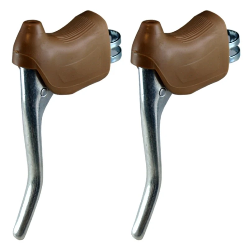 KIT LEVIER DE FREIN ET REPOSE MAIN PAIRE COCOTTE VINTAGE VELO COURSE 22.2MM ALU 4 KIT LEVIER DE FREIN ET REPOSE MAIN PAIRE COCOTTE VINTAGE VELO COURSE 22.2MM ALU – Image 2