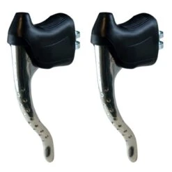 KIT LEVIER DE FREIN PERFORE ET REPOSE MAIN PAIRE COCOTTE VINTAGE VELO COURSE 22.2MM ALU -Pieces Velo Expert Magasin kit levier de frein perfore et repose main paire cocotte vintage velo course 222mm alu 2