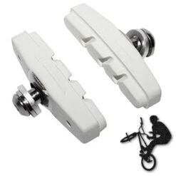 Patins De Frein FIXIE BMX 50mm Blanc (paire)