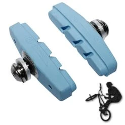 Patins De Frein FIXIE BMX 50mm Bleu (paire)
